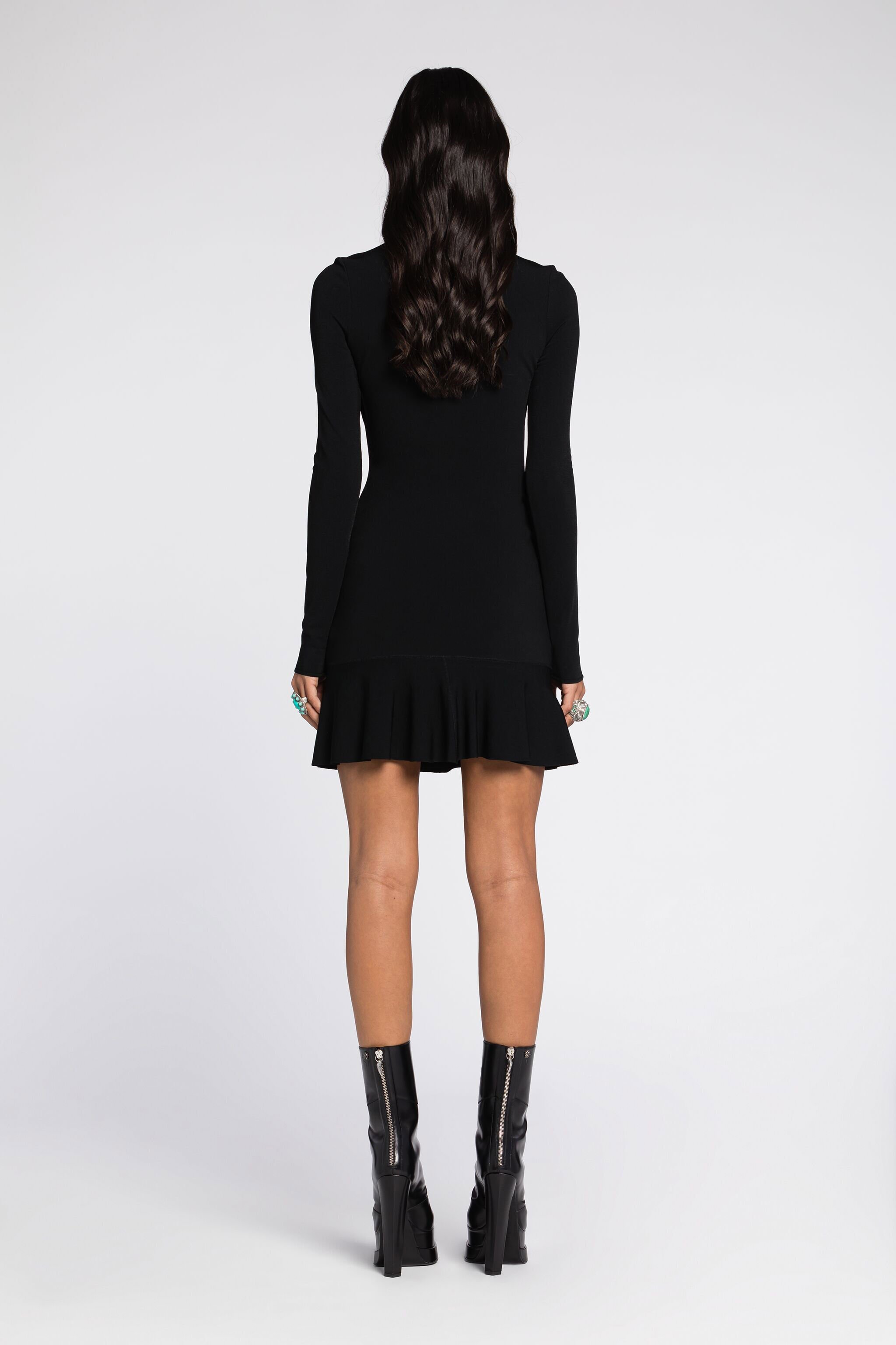RC Cut-Out Flared Mini Dress Black RKM106-MG011