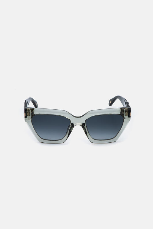 JC Cat-eye feminine sunglasses SHINY GREY/GREEN VALD20-ID261