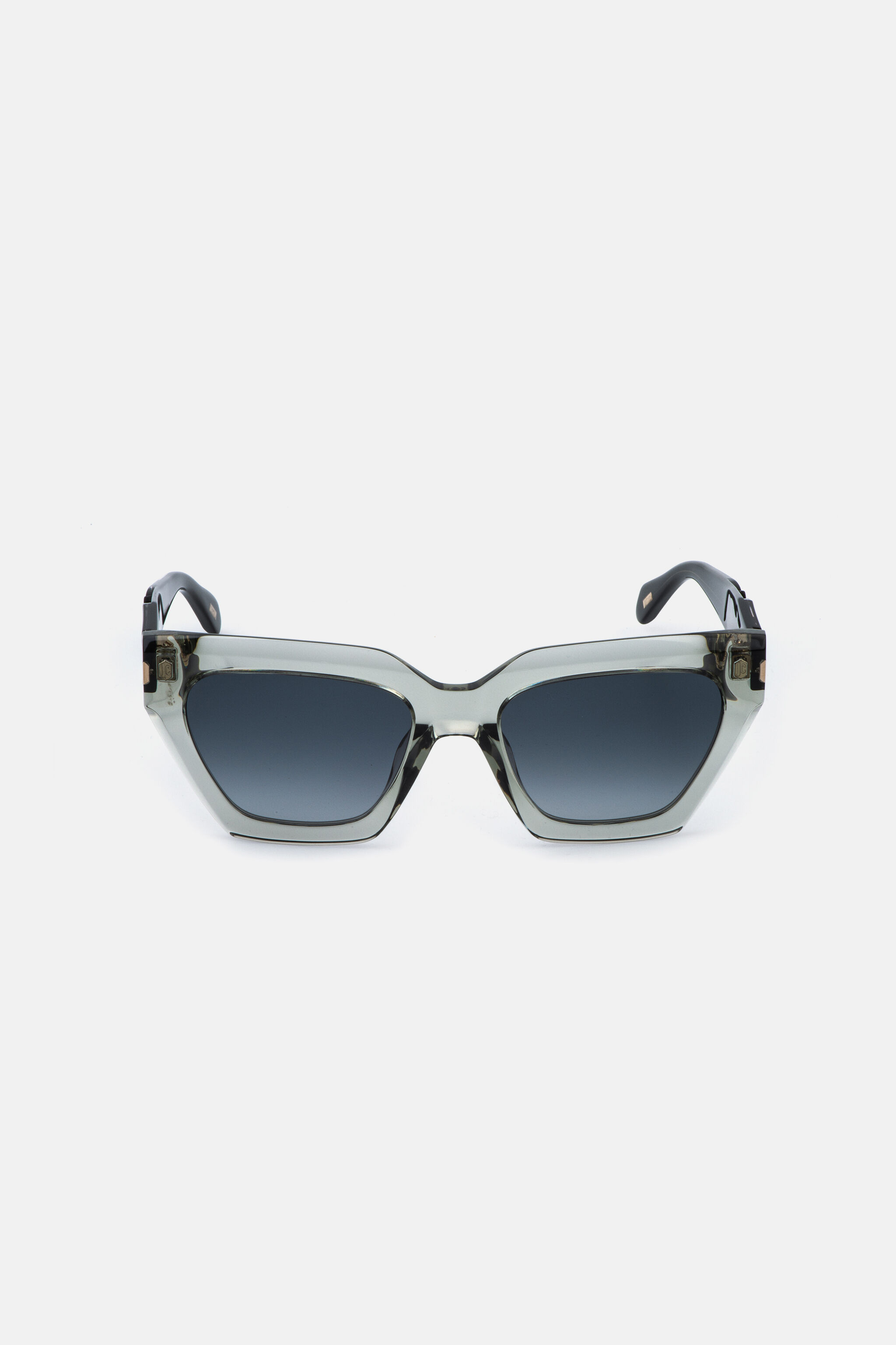 JC Cat-eye feminine sunglasses SHINY GREY/GREEN VALD20-ID261
