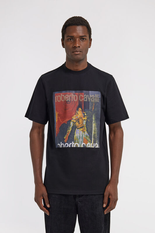 RC T-Shirt mit Print Schwarz TRT61F-JD060