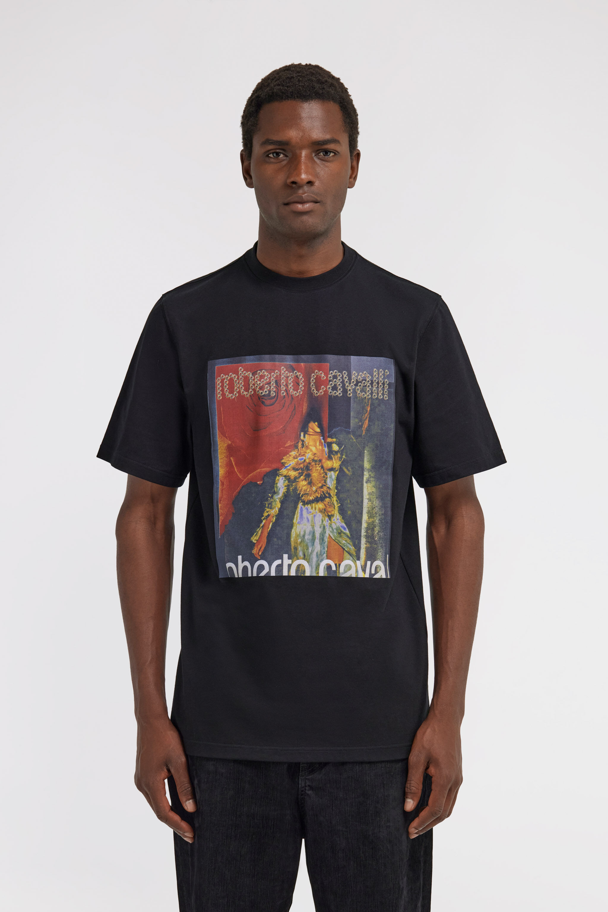 RC T-Shirt mit Print Schwarz TRT61F-JD060