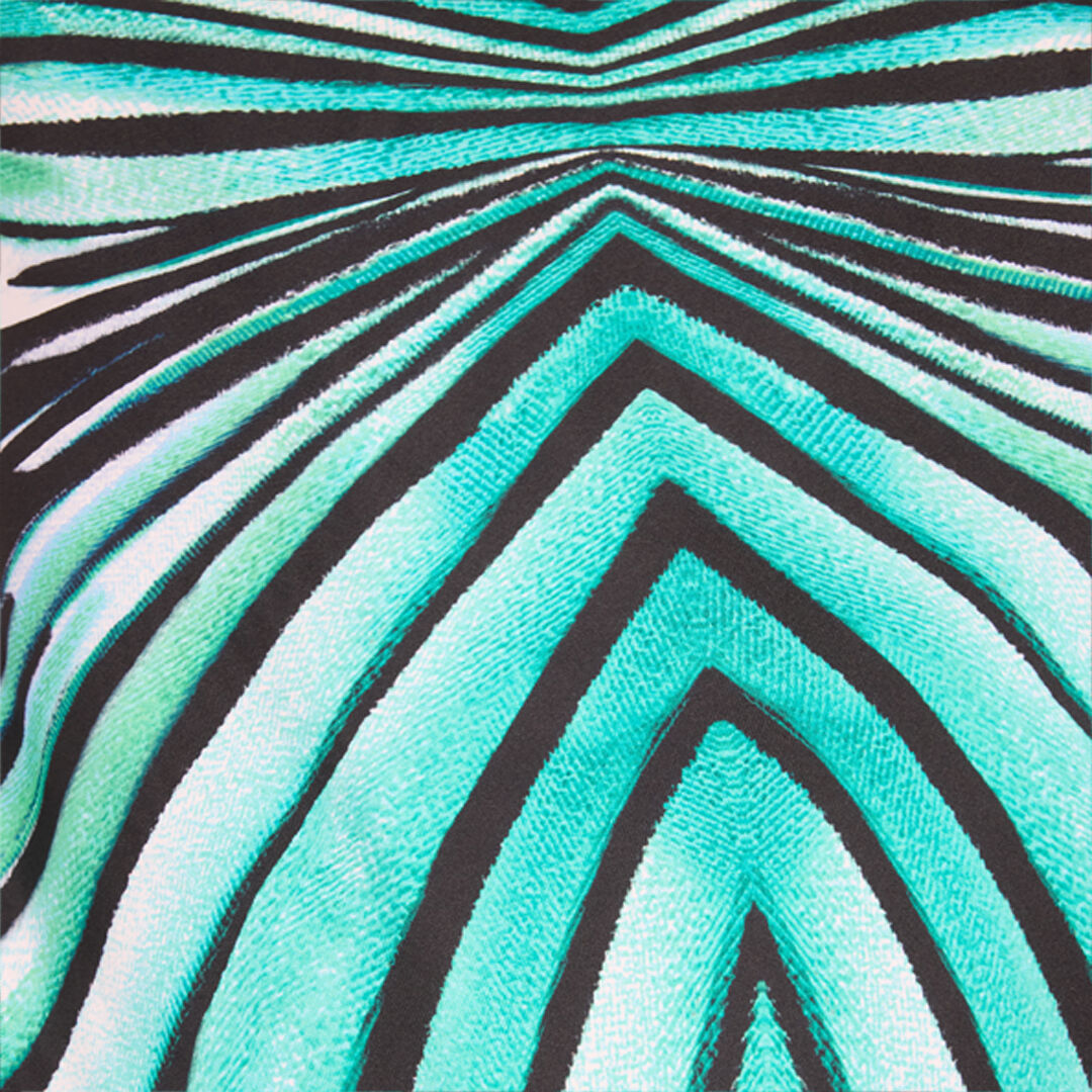 Ray Of Sea Print Silk Maxi Dress