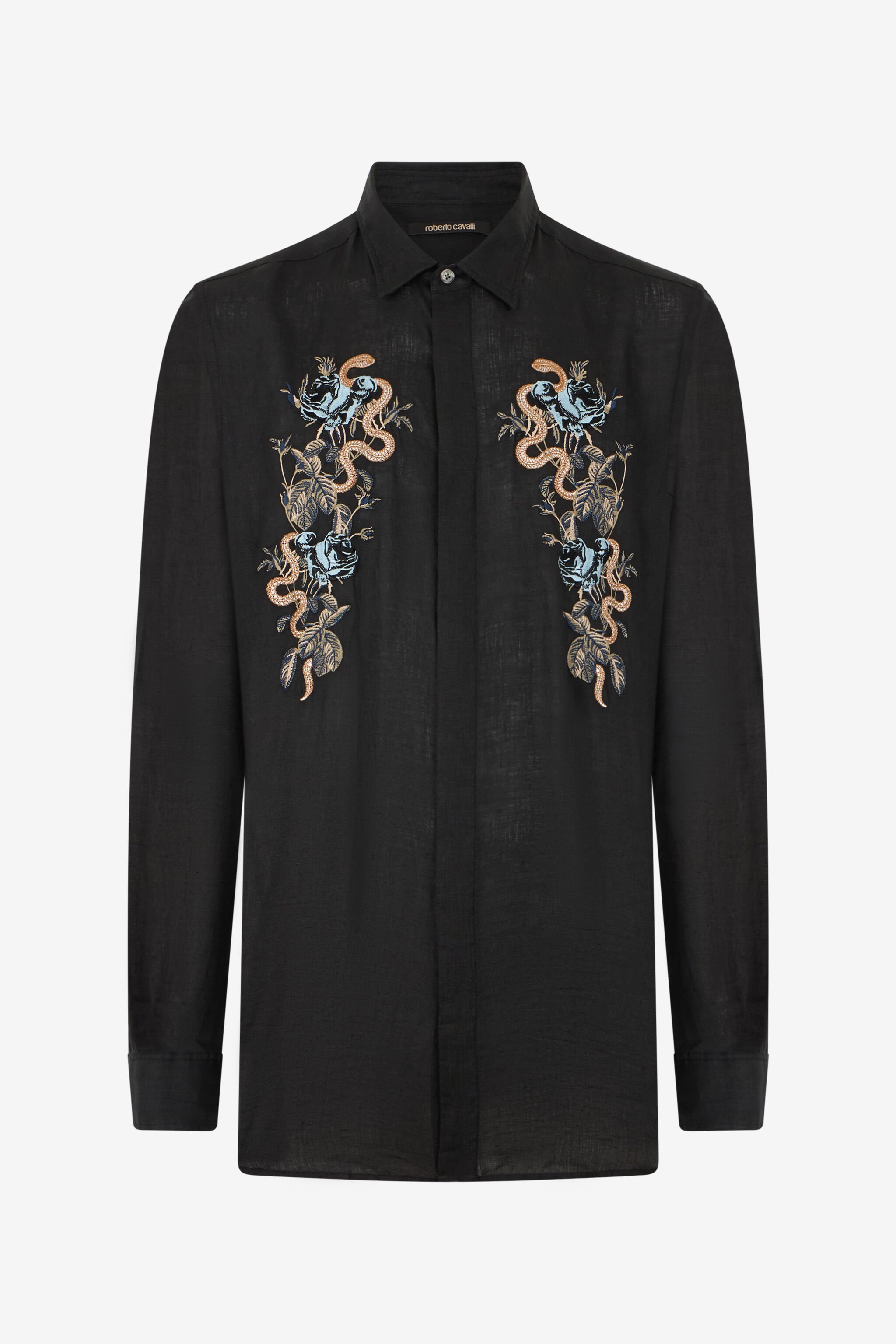 RC Black Embroidered Shirt BLACK SOT70K-3HM70