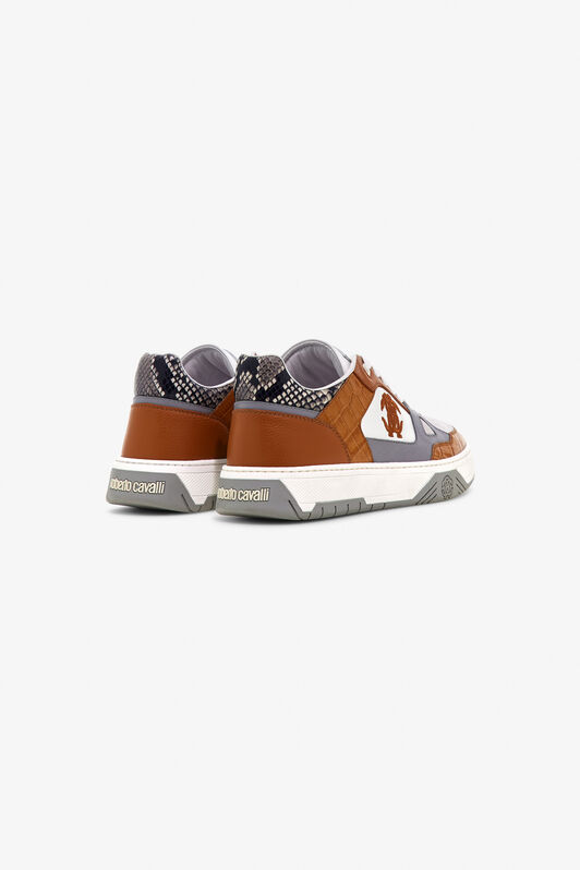 RC RC Logo Sneakers White/Brown TRS044-PZ13A