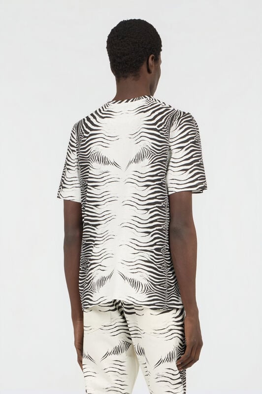 RC Zebra Print T-Shirt WHITE/BLACK ZEBRA SOT60L-JD020