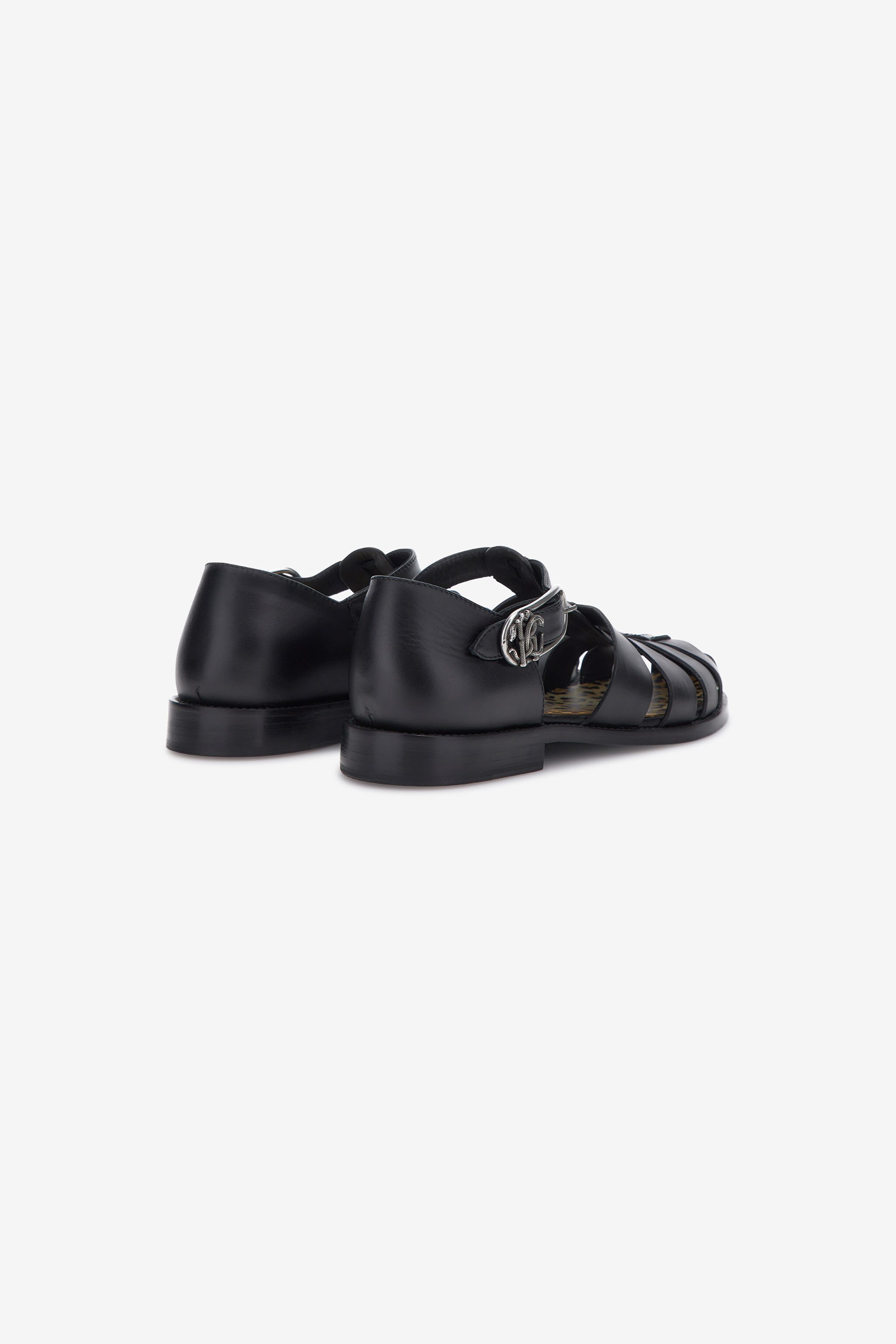 RC Flat sandals Black SRS026-PZA12