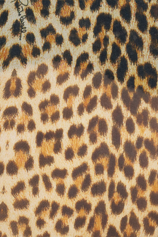 RC Baby Jaguar Print Silk Kaftan BROWN WQW028-HNR31