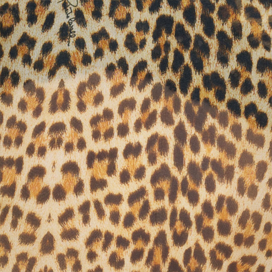 RC Baby Jaguar Print Silk Kaftan BROWN WQW028-HNR31