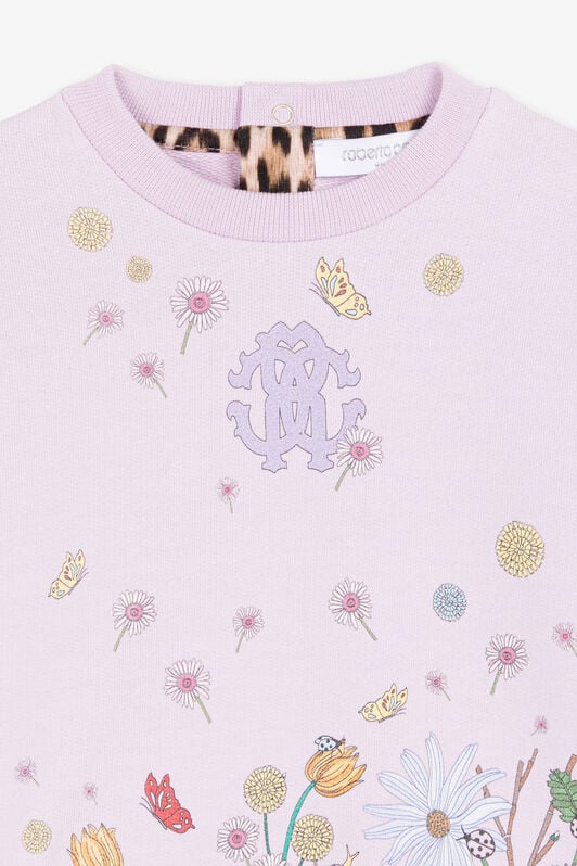 JU RC Monogram Cotton Sweatshirt JU RC Monogram Cotton Sweatshirt Purple RJT90H-CF050