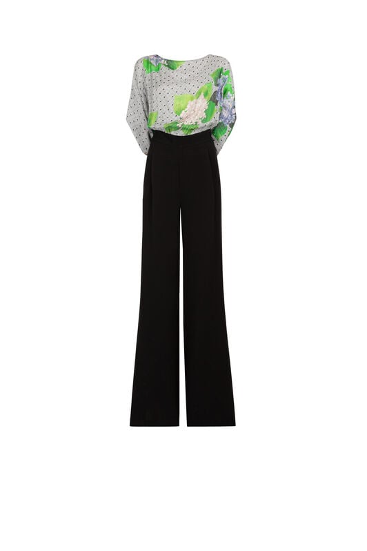 CL Floral And Polka Dot-Print Jumpsuit CL Floral And Polka Dot-Print Jumpsuit NERO GXLWAE-IWAZR