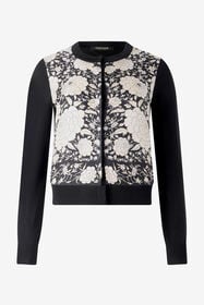 ${brand} Cardigan Aus Einer Seidenmischung Mit Blumen ${colorDescription} ${masterID}