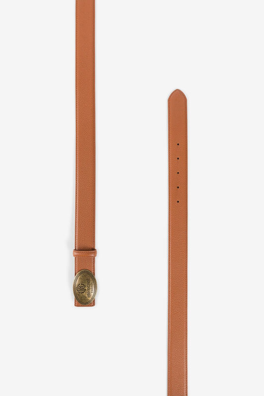 RC RC Monogram-Engraved Belt Light Brown JSC002-AB001