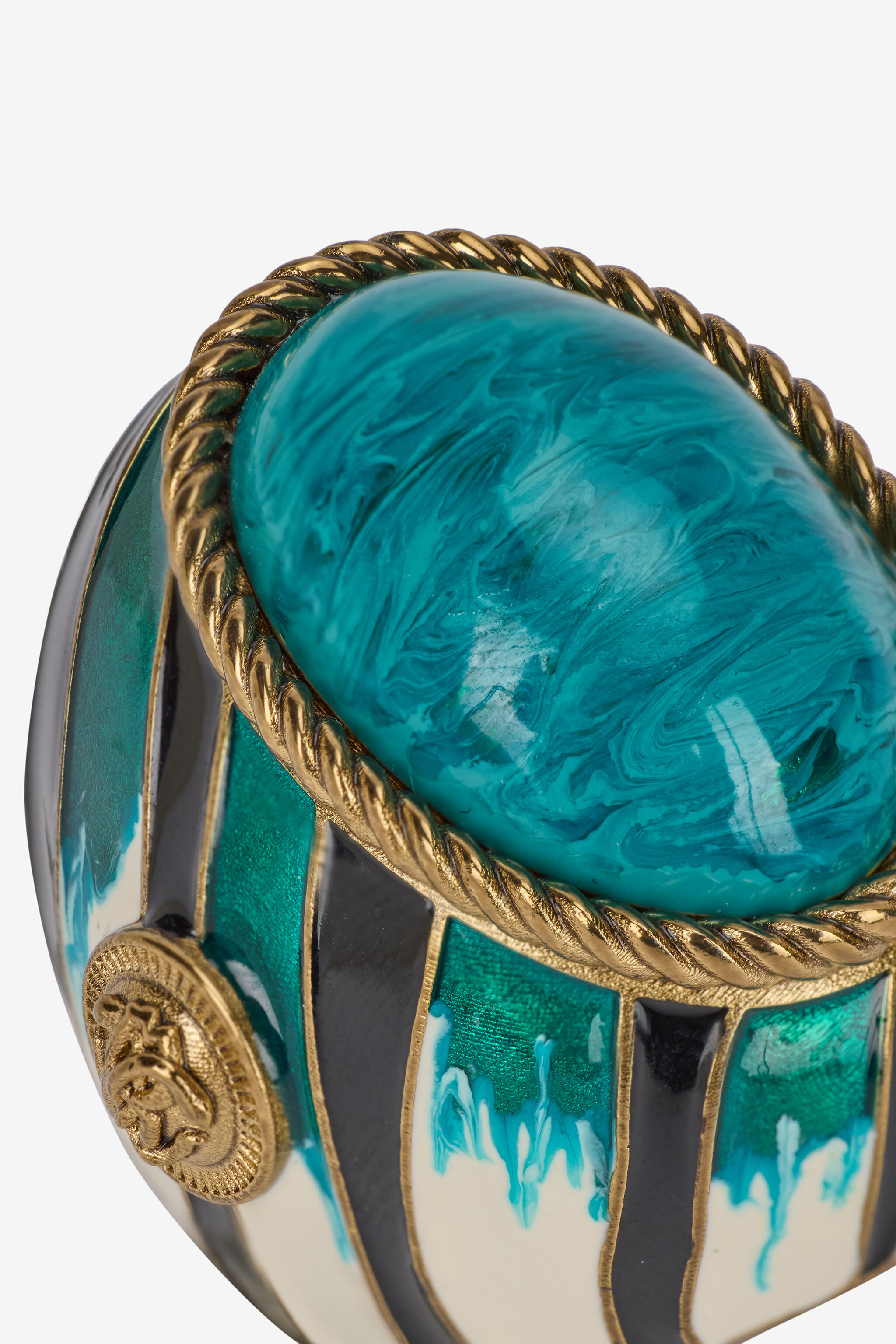 RC Enameled Metal Ring Hellblau TKG003-AM021