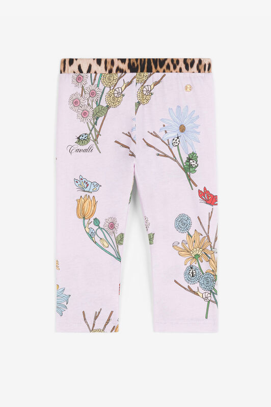 JU Legging en coton à imprimé floral JU Legging en coton à imprimé floral Violet RJT20I-JFH89