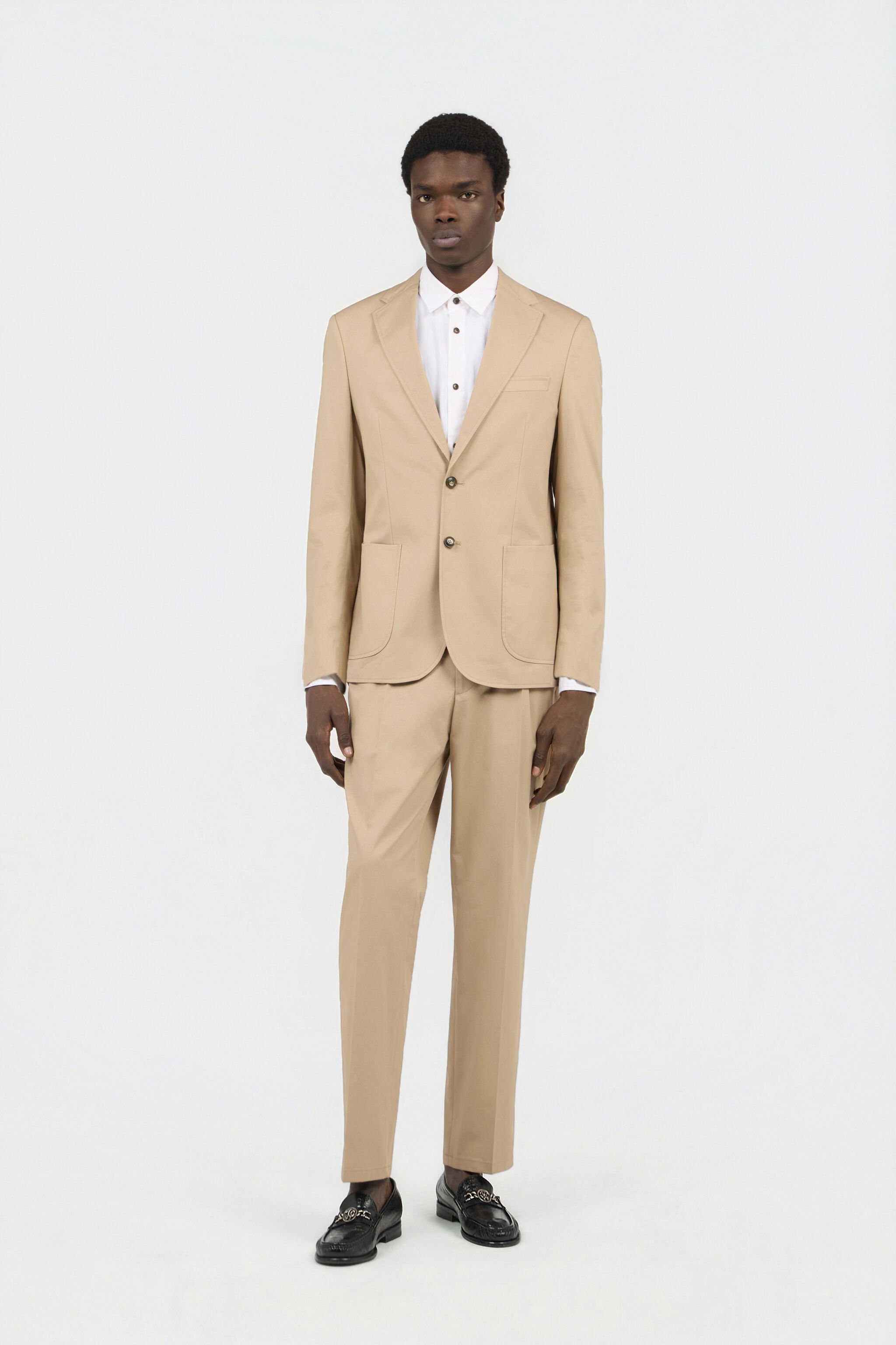 RC Beige Cotton Suit IVORY SOT40A-LG026