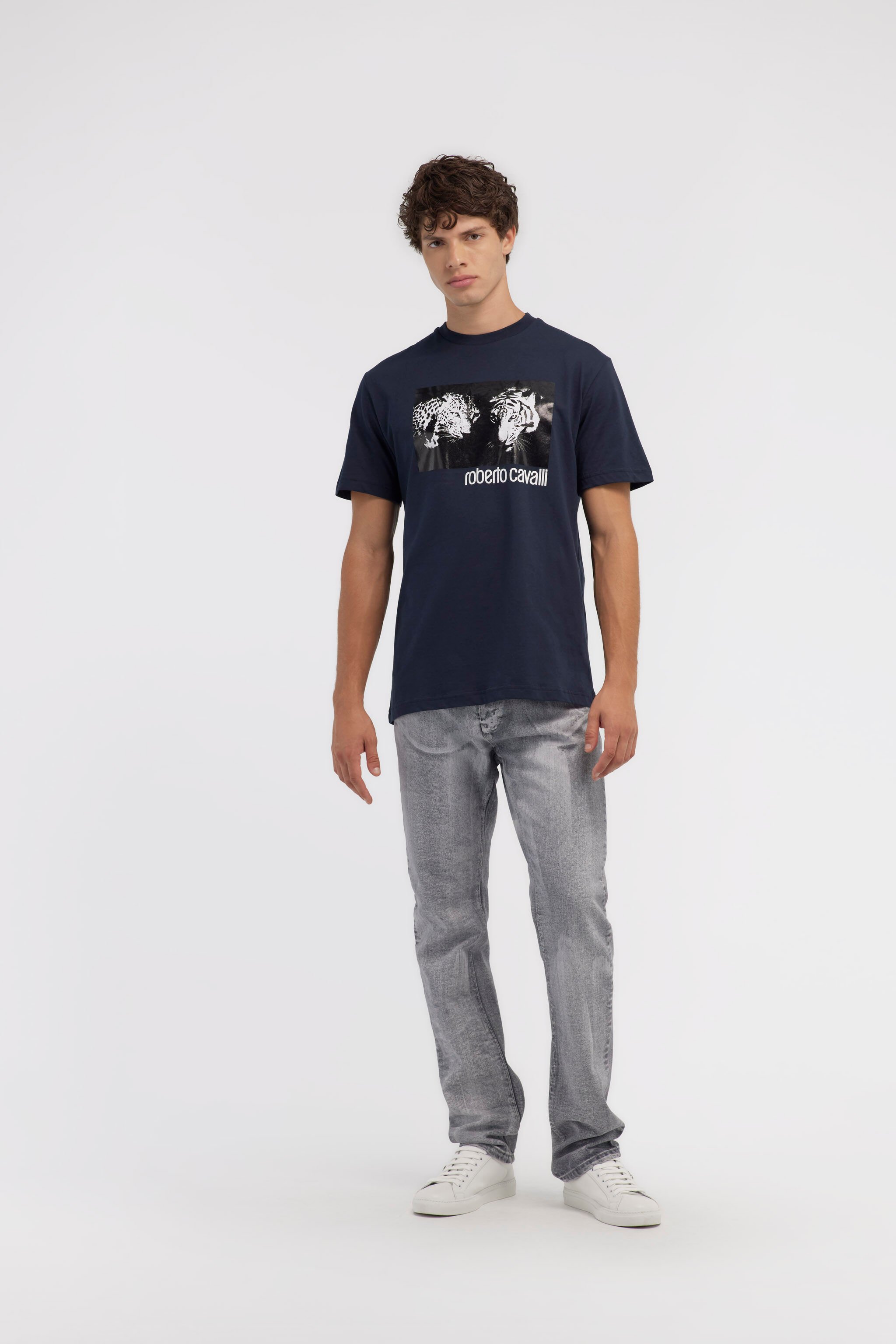 RC T-shirt with Jaguar logo and print Dark blue NOT60C-JD060