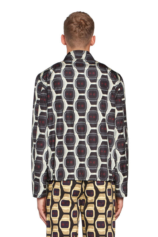 RC Giacca con stampa di orologi BLACK/DAFFODIL IMT802-7GR10