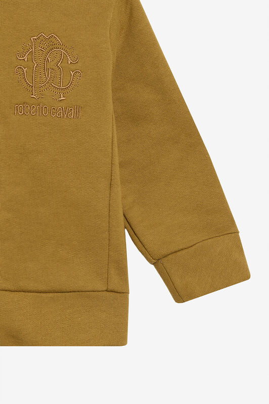 JU Senffarbener Hoodie Mit Monogram RC KHAKY TJT677-CF050