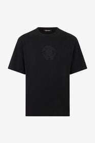 RC T-shirt Noir Avec Logo Brodé BLACK SOT60D-JD001