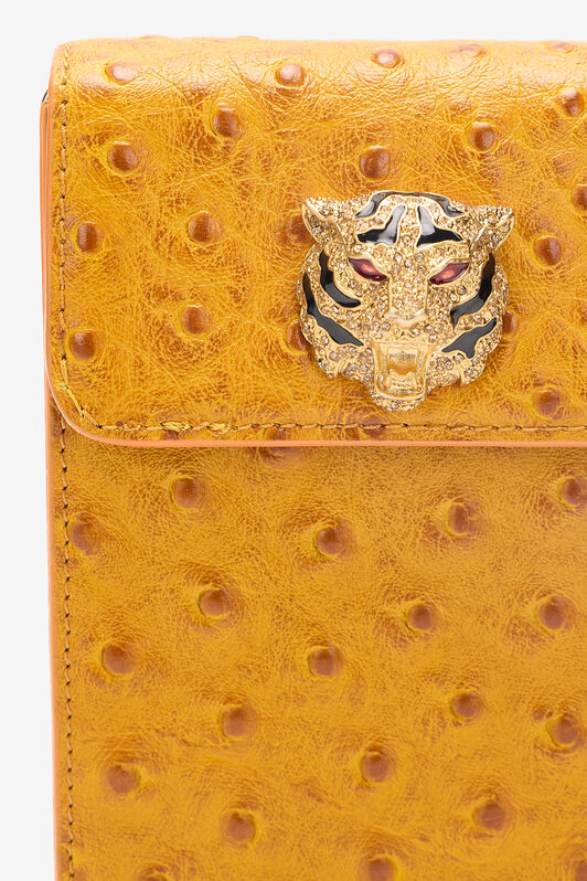 RC Mini Roar Bag With Jeweled Tiger Yellow UKA005-PZ702