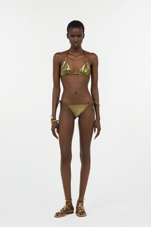 RC Gold Bikini Top with Serpents GOLD WWW012-JE032