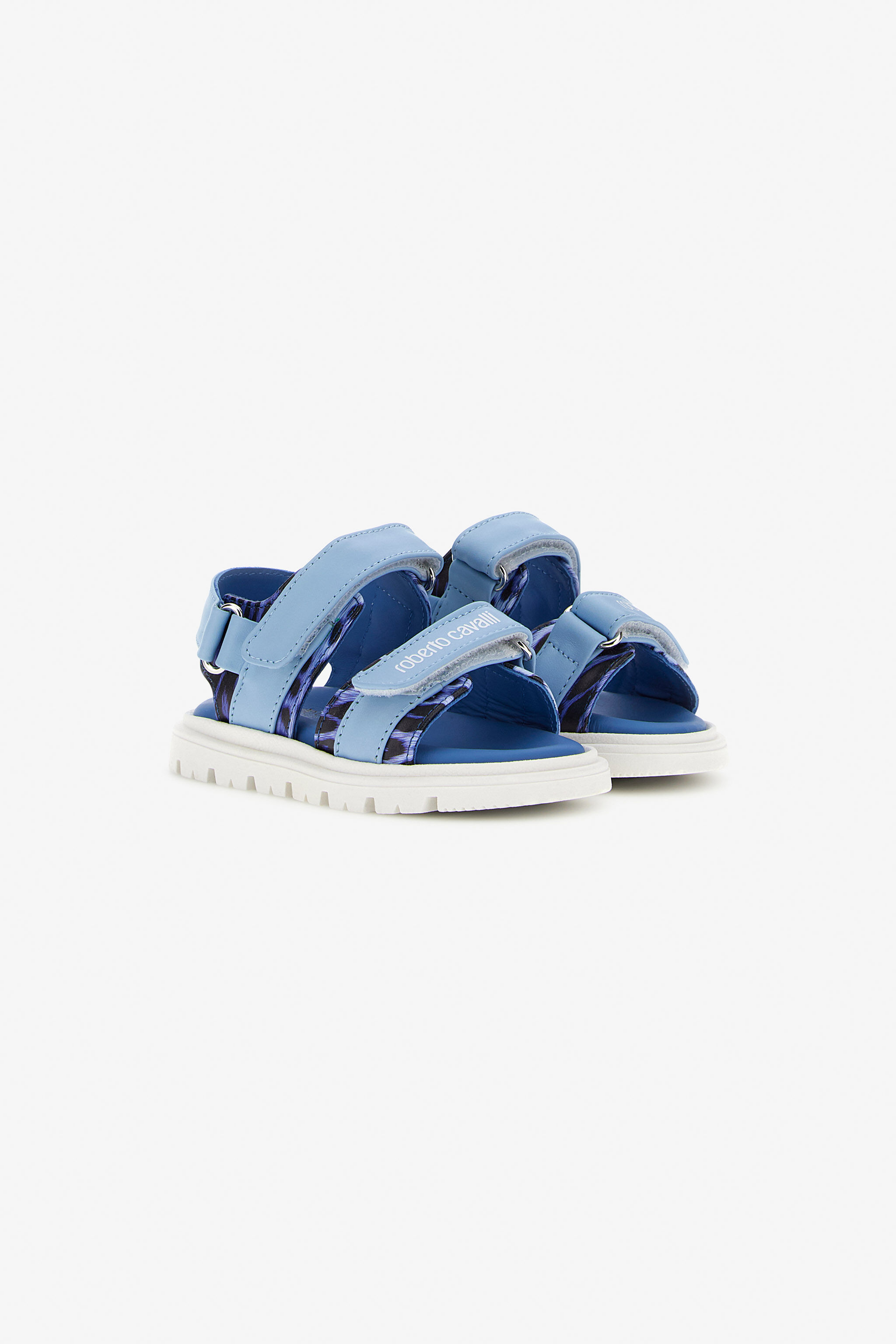 JU RC Logo Sandals BLU/JAGUAR DARK BLUE SJS00I-PZJ02