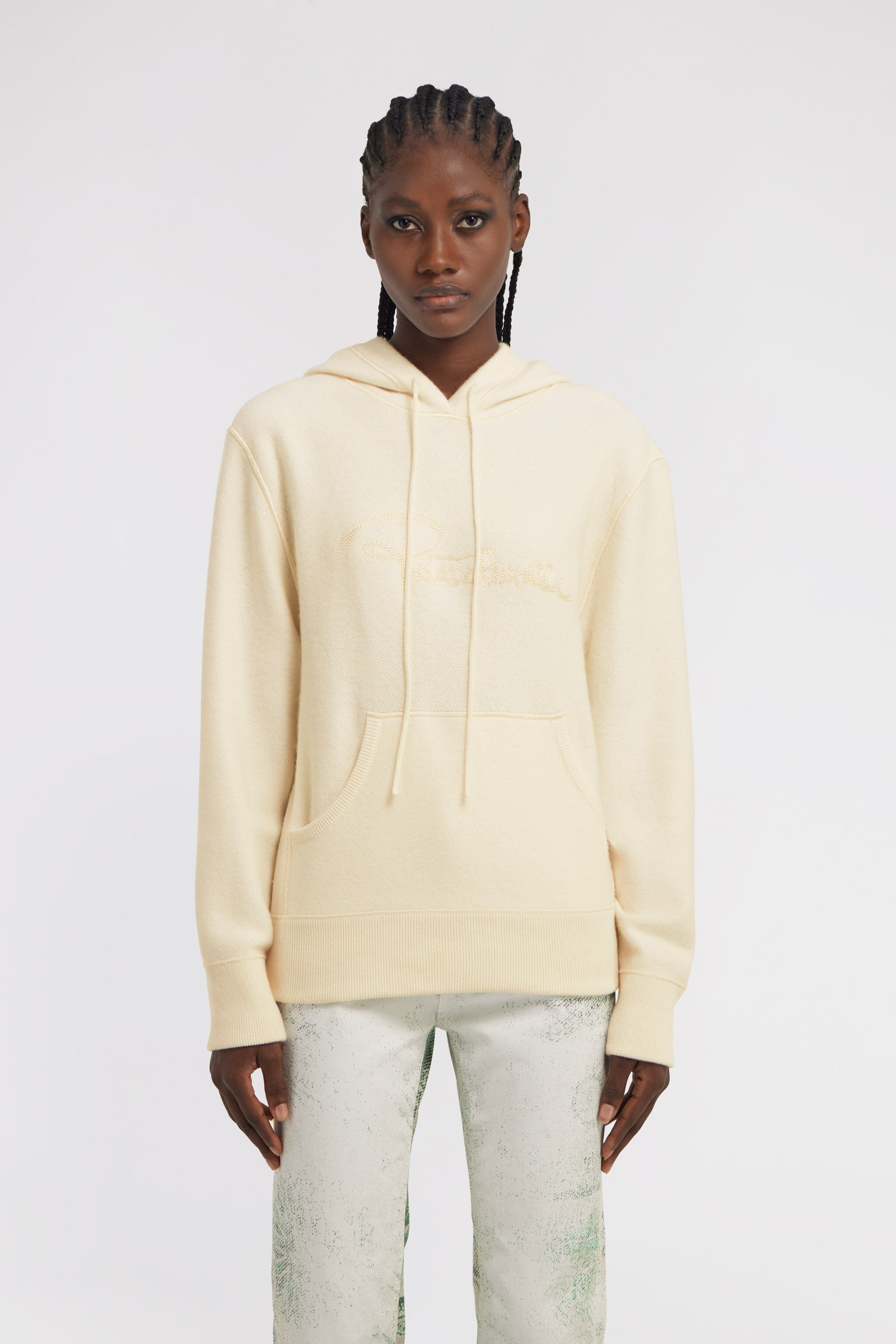 RC Sweatshirt with Logo Ivoire TKM613-MA133