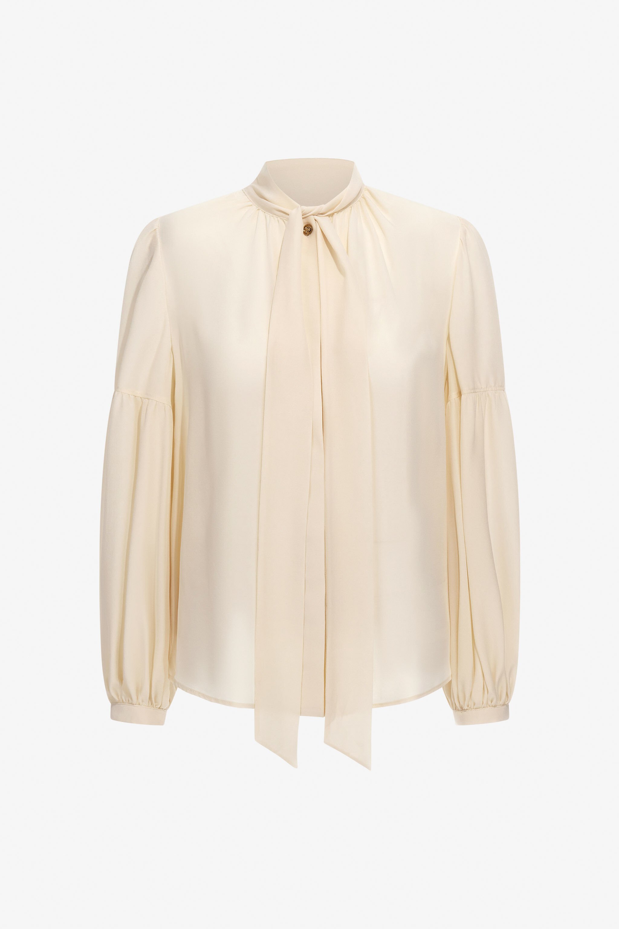 RC Blusa con fiocco al collo Avorio TKT707-SY001