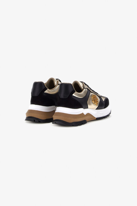 RC RC logo sneakers Negro/Oro NOS00D-PNO01