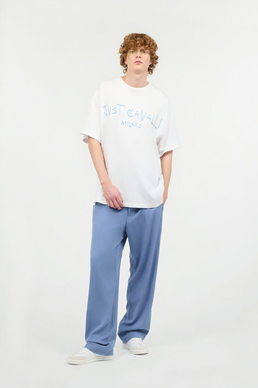 JC T-Shirt Mit Abgestepptem Logo Weiß UFT059-UF079
