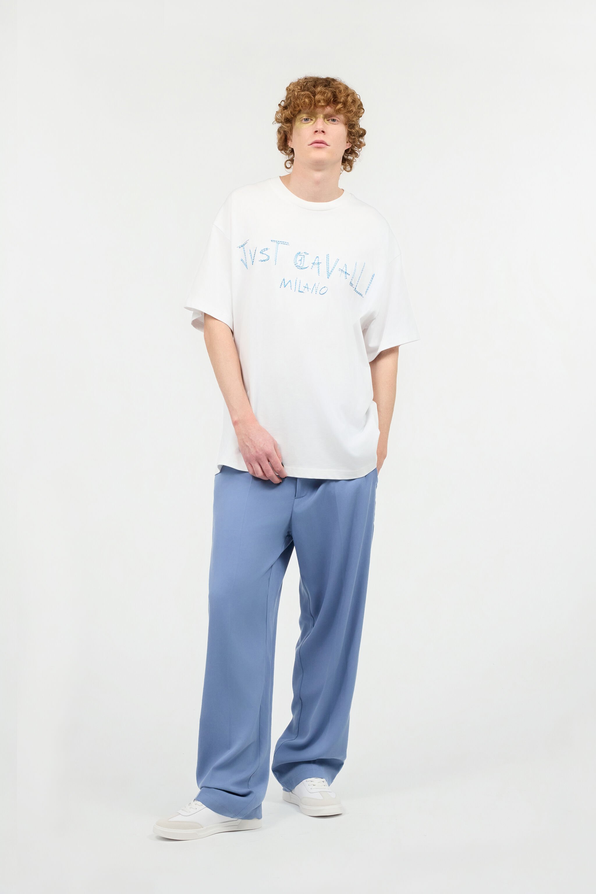 JC T-Shirt Mit Abgestepptem Logo Weiß UFT059-UF079