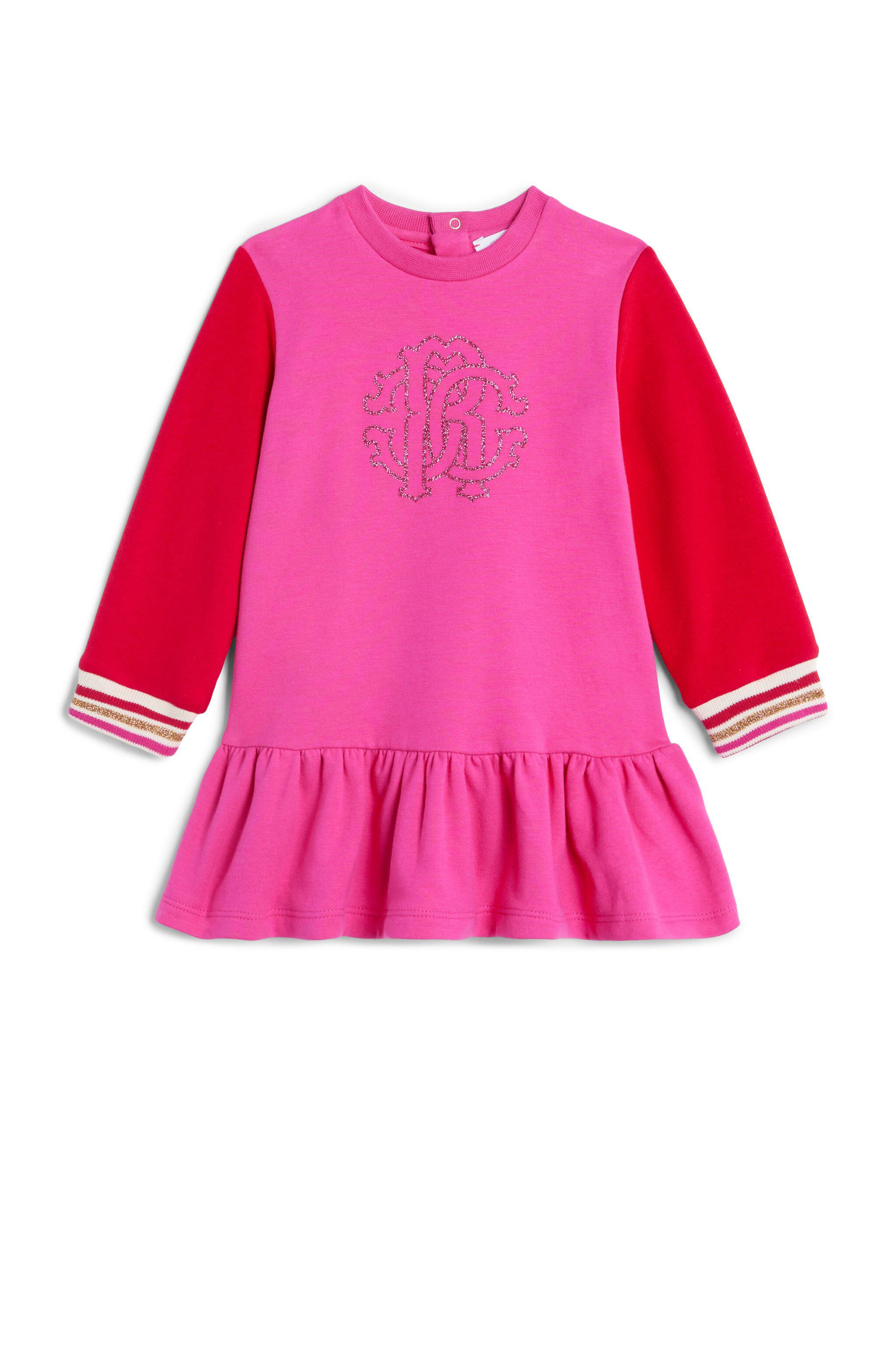 JU Abito con manica a contrasto FUCHSIA JJT165-CF027