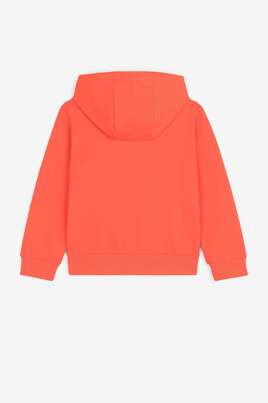 JU Logo-embroidered zipped hoodie Orange OJT975-ISA2J