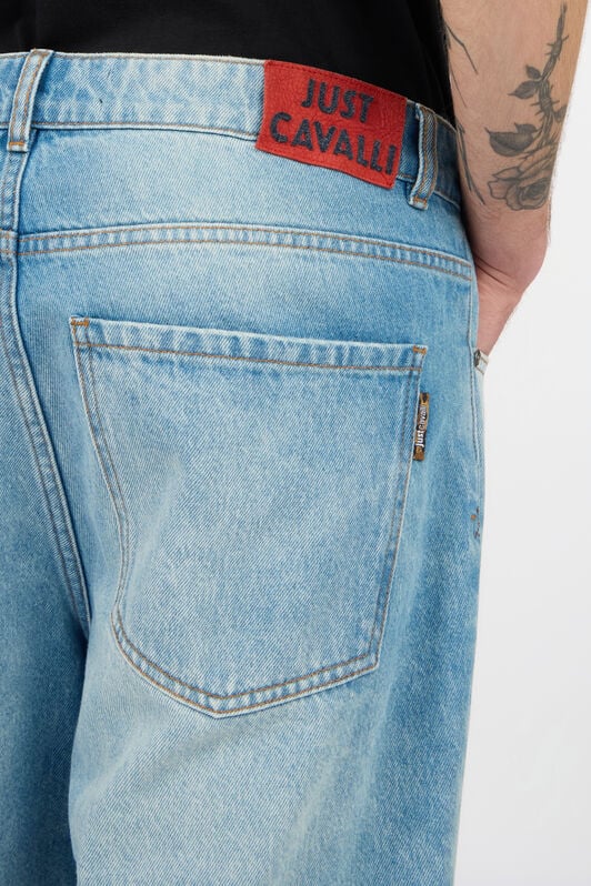 JC Blue Denim Bermuda Shorts INDIGO WFT025-WF052
