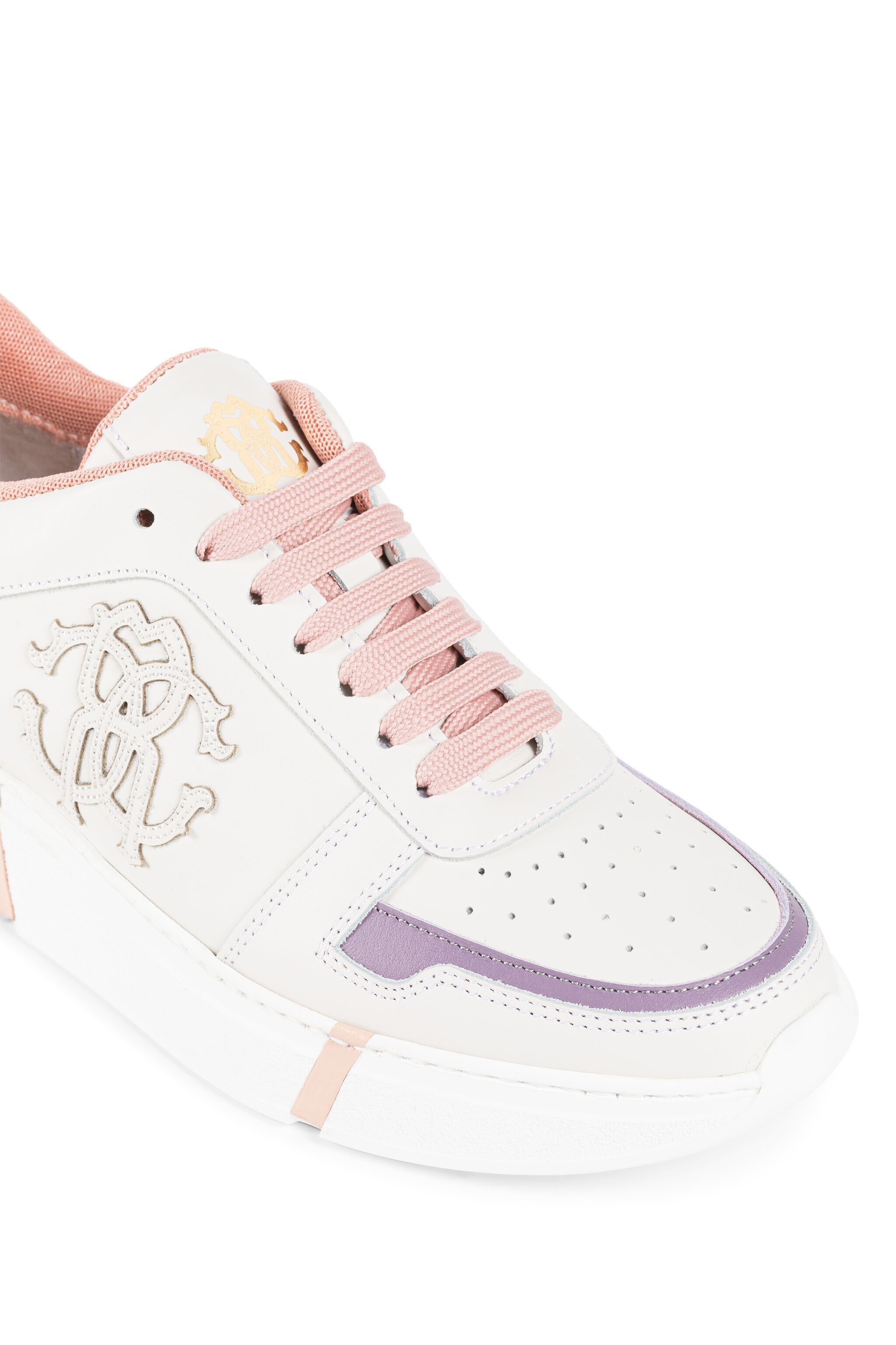 RC RC Monogram Sneakers White/purple KOS00A-PNO01