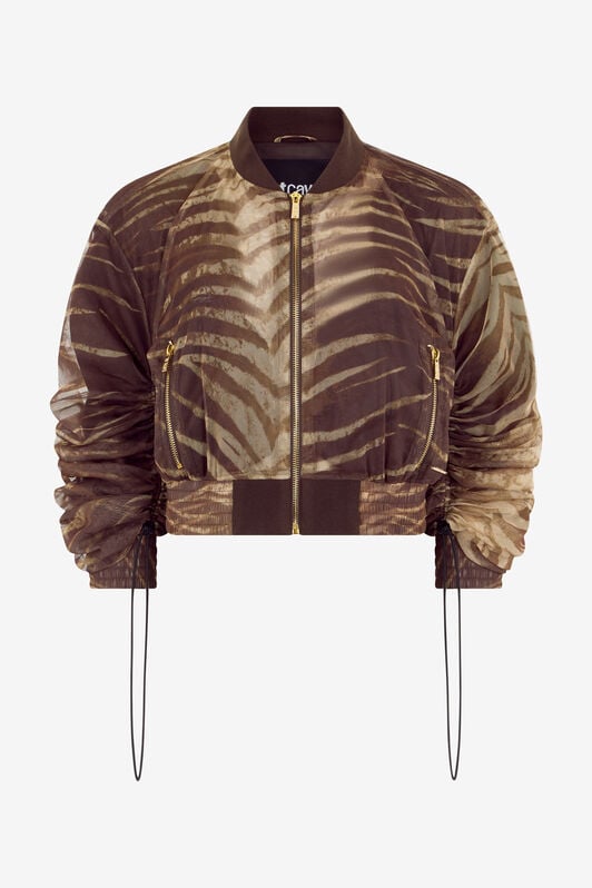 JC Natural Barb Print Jacket 751 BEIGE + 709 MARR WFT349-WF747