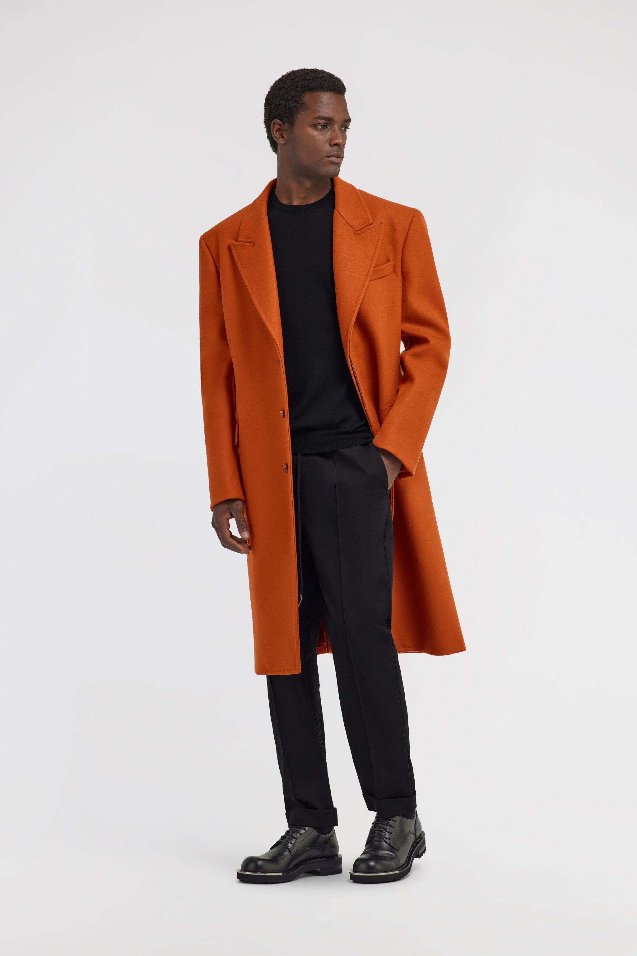 RC Cappotto con fodera Broccato Arancione TRT510-WH001