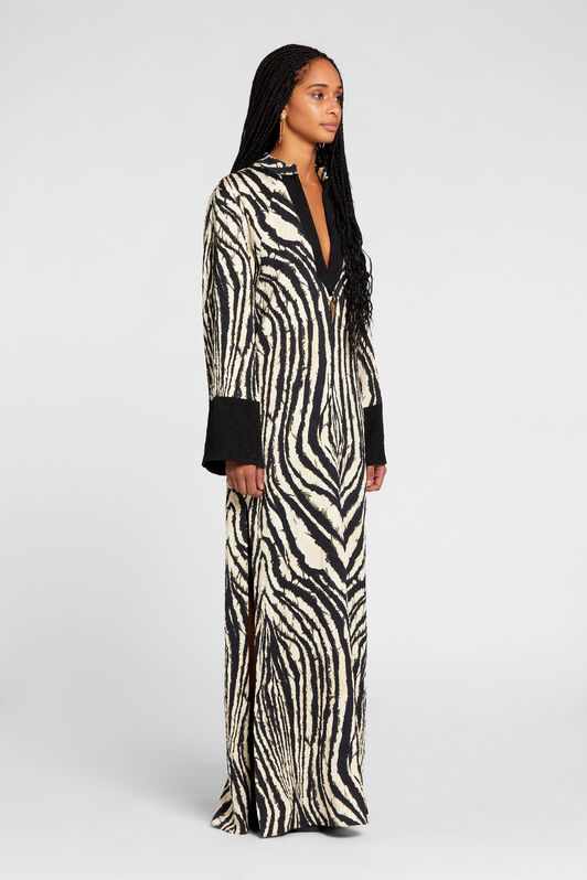 RC Freedom-Print Maxi Dress Black/White OKT123-2RC80