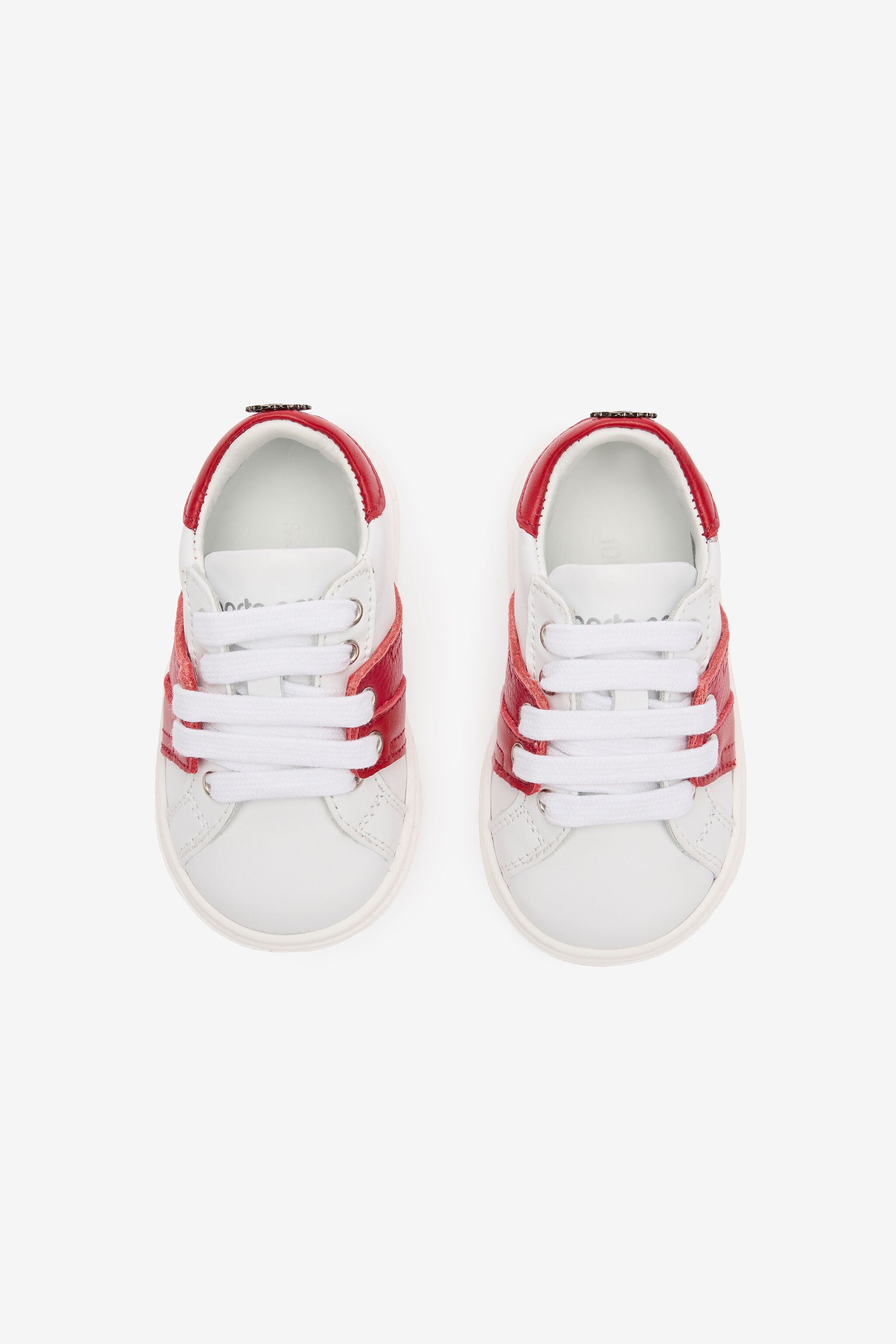 JU Color-Block Lace-Up Sneakers WHITE/RED TJS00Z-PZJ02