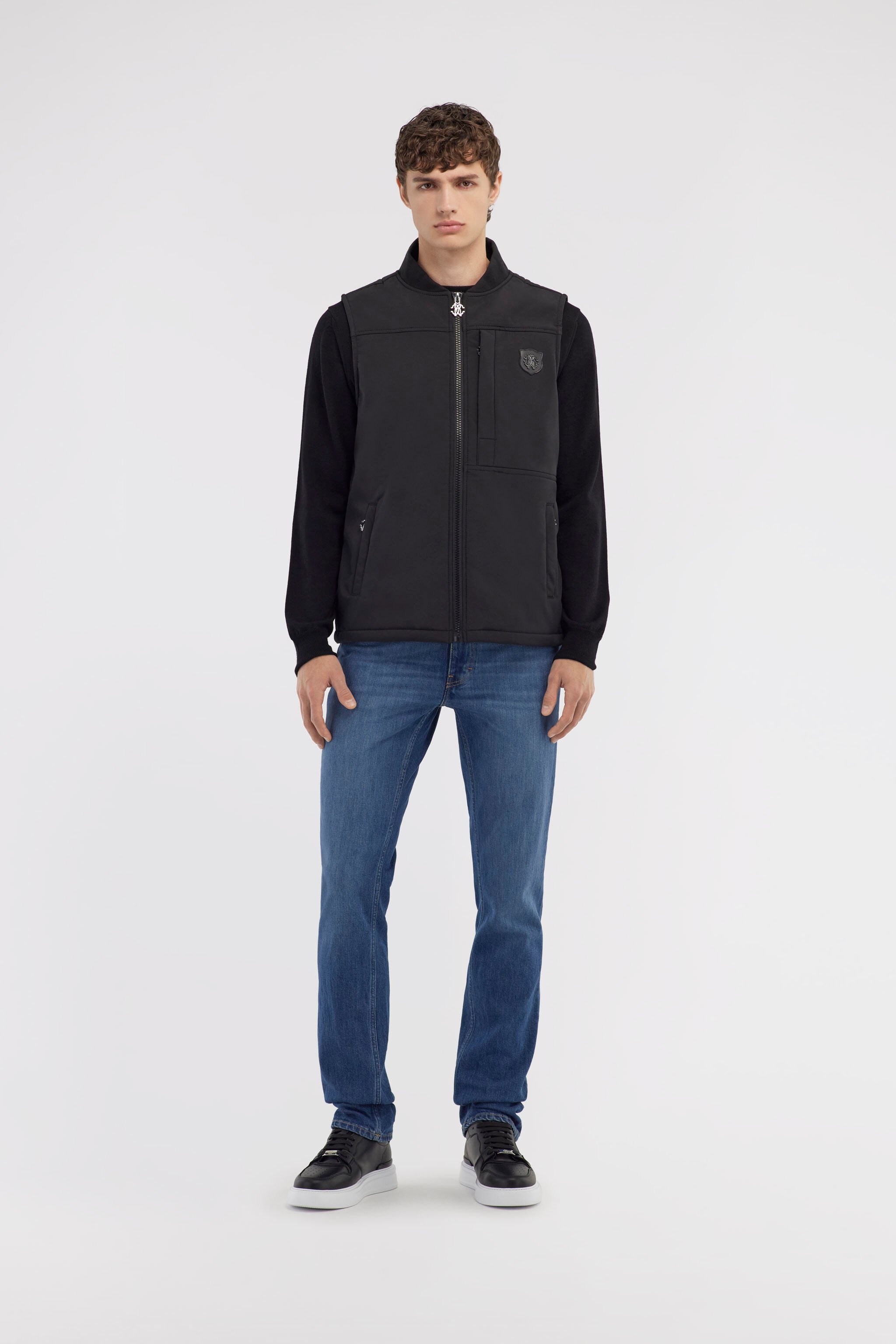 RC Gilet imbottito con logo Nero NOT40H-SB001