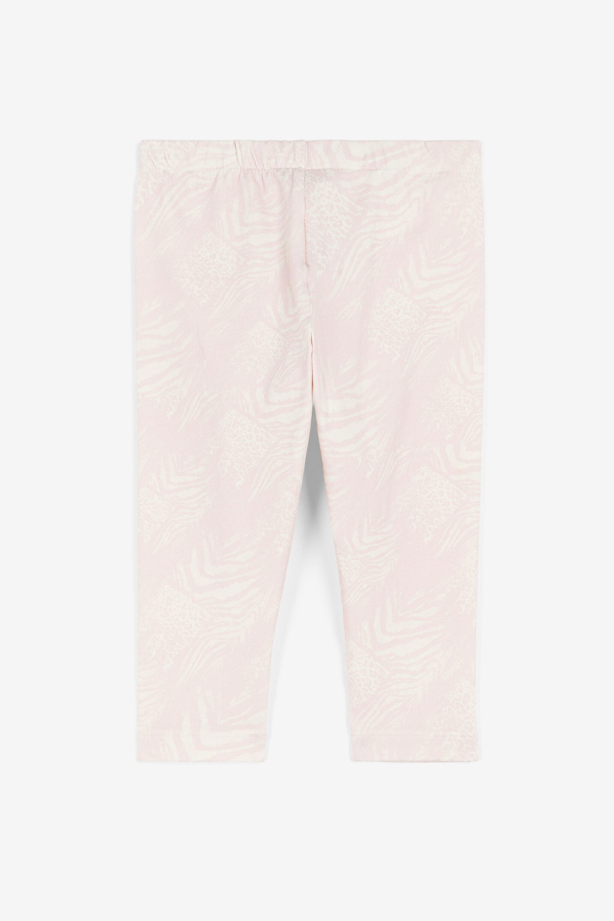 JU Animalier Patchwork-Print Leggings Pink OJT214-ISA2J