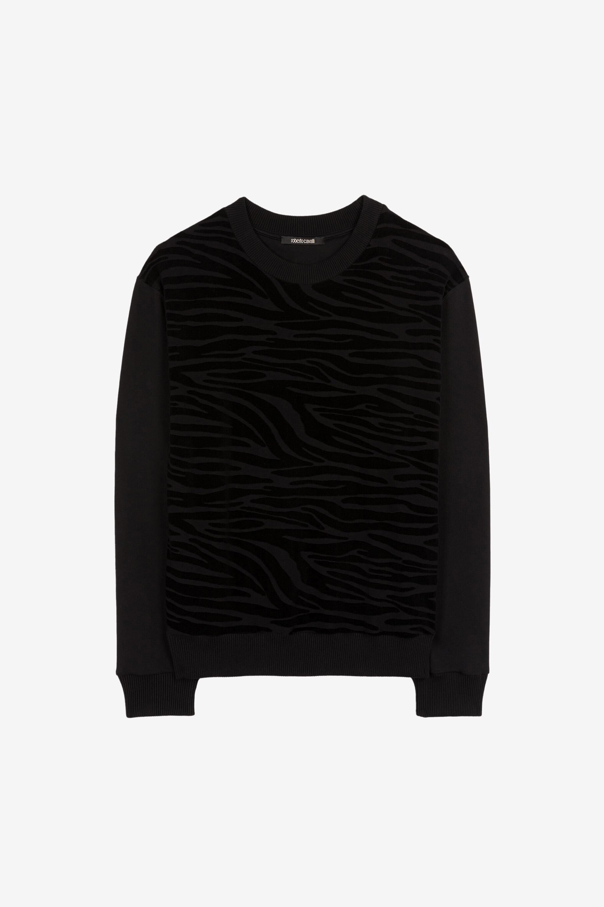 RC Zebra-Samt-Sweatshirt Schwarz PNT68A-RW001