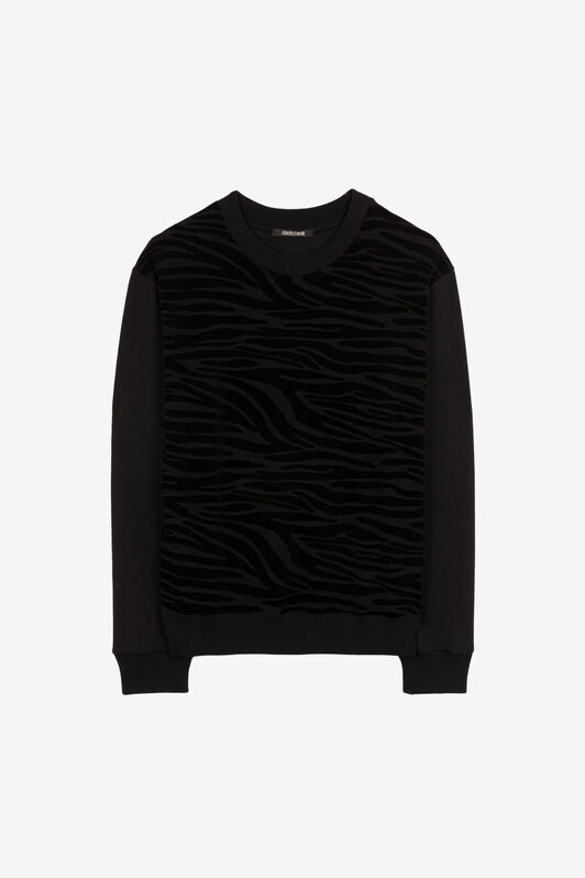 RC Zebra-Samt-Sweatshirt RC Zebra-Samt-Sweatshirt Schwarz PNT68A-RW001