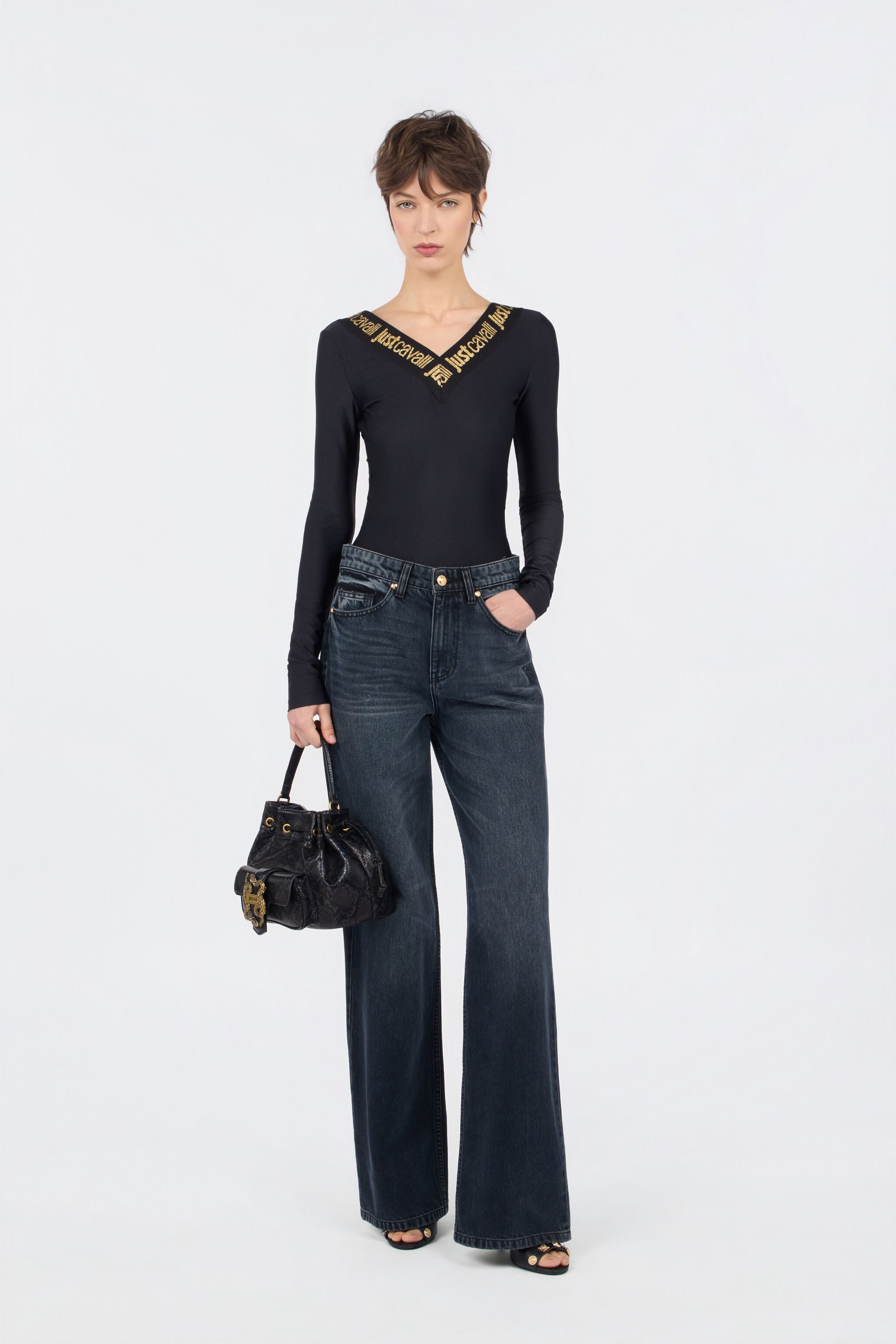 JC Blue Denim Jeans BLU BLACK WFJ047-WF531