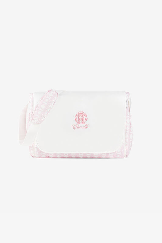 JU RC Monogram-Embroidered Changing Bag Pink RJT844-5RF66