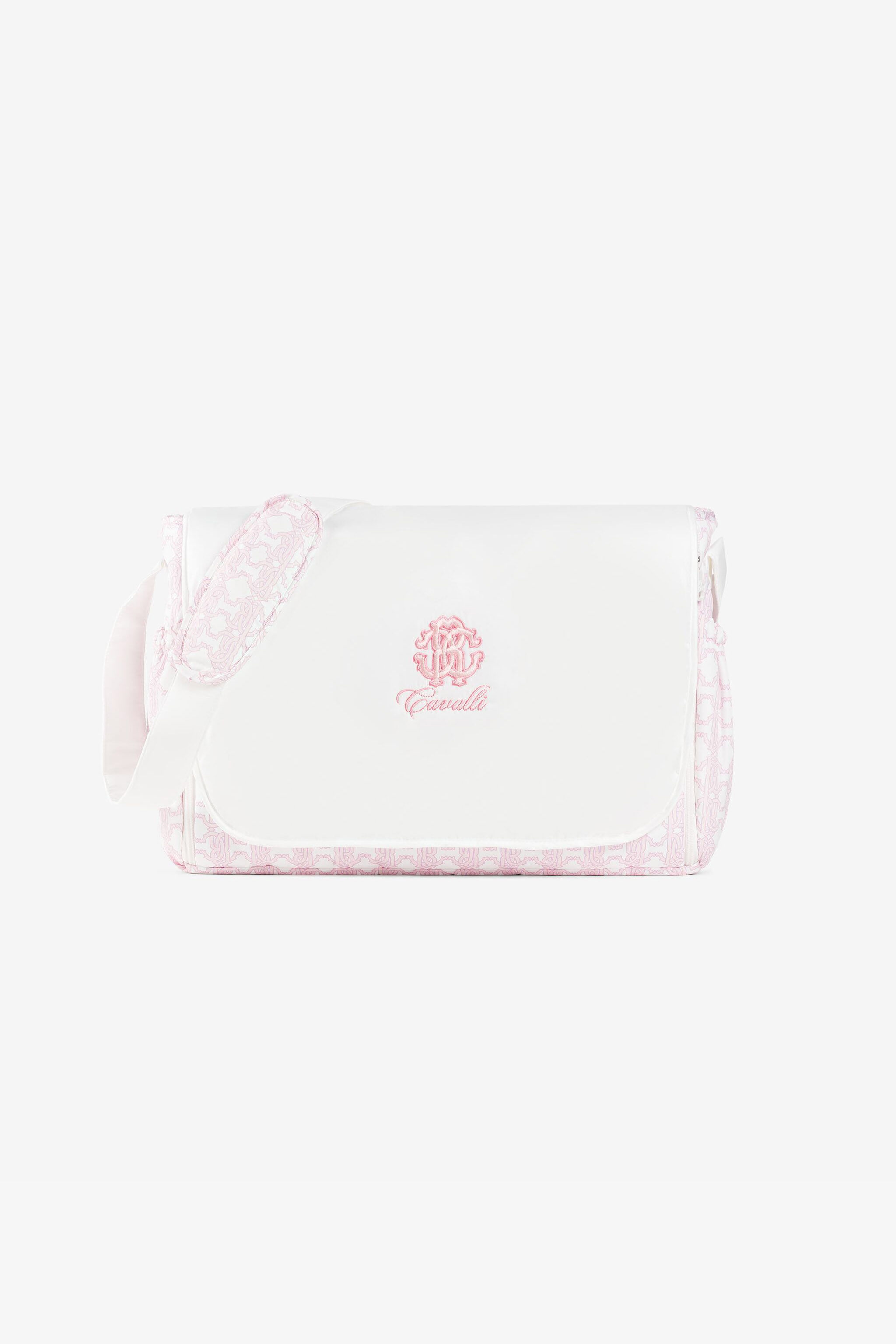 JU RC Monogram-Embroidered Changing Bag Pink RJT844-5RF66