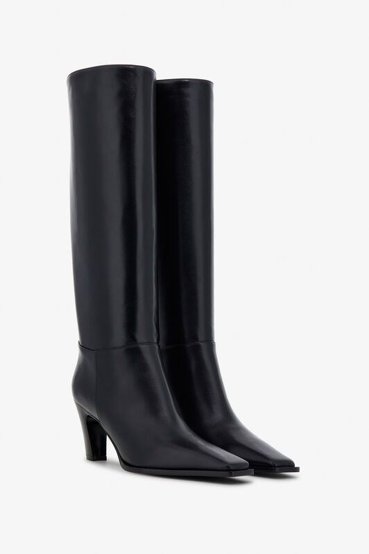 RC Leather knee-high boots Black TKS022-PZ200