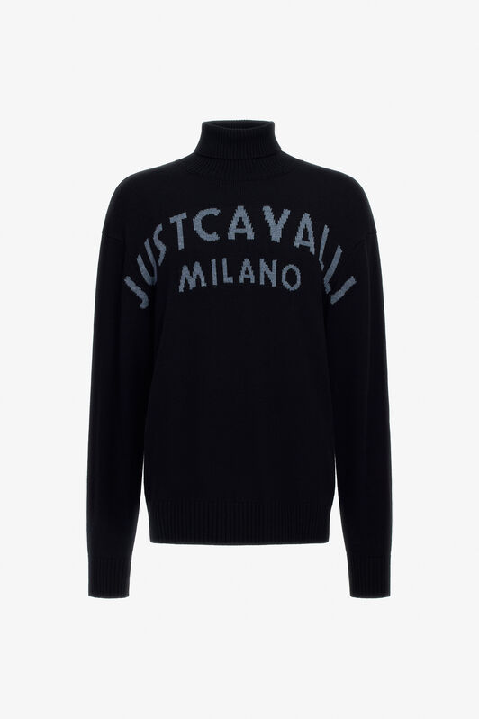 JC Just Cavalli Turtleneck sweater Noir TFM006-TF026