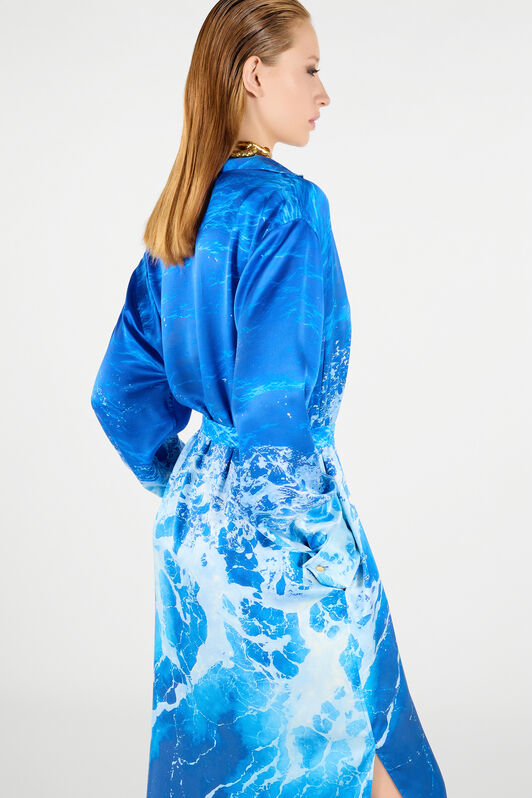 RC Stretto di Messina Print Dress Blue UWT133-RYN94
