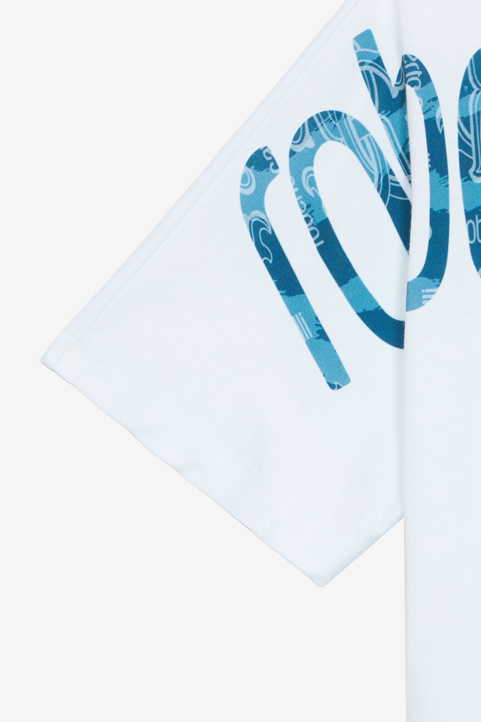 JU T-Shirt Con Lettering E Patch Monogram RC Bianco UJT60J-JD001